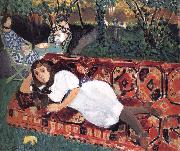 Henri Matisse Young girls painting